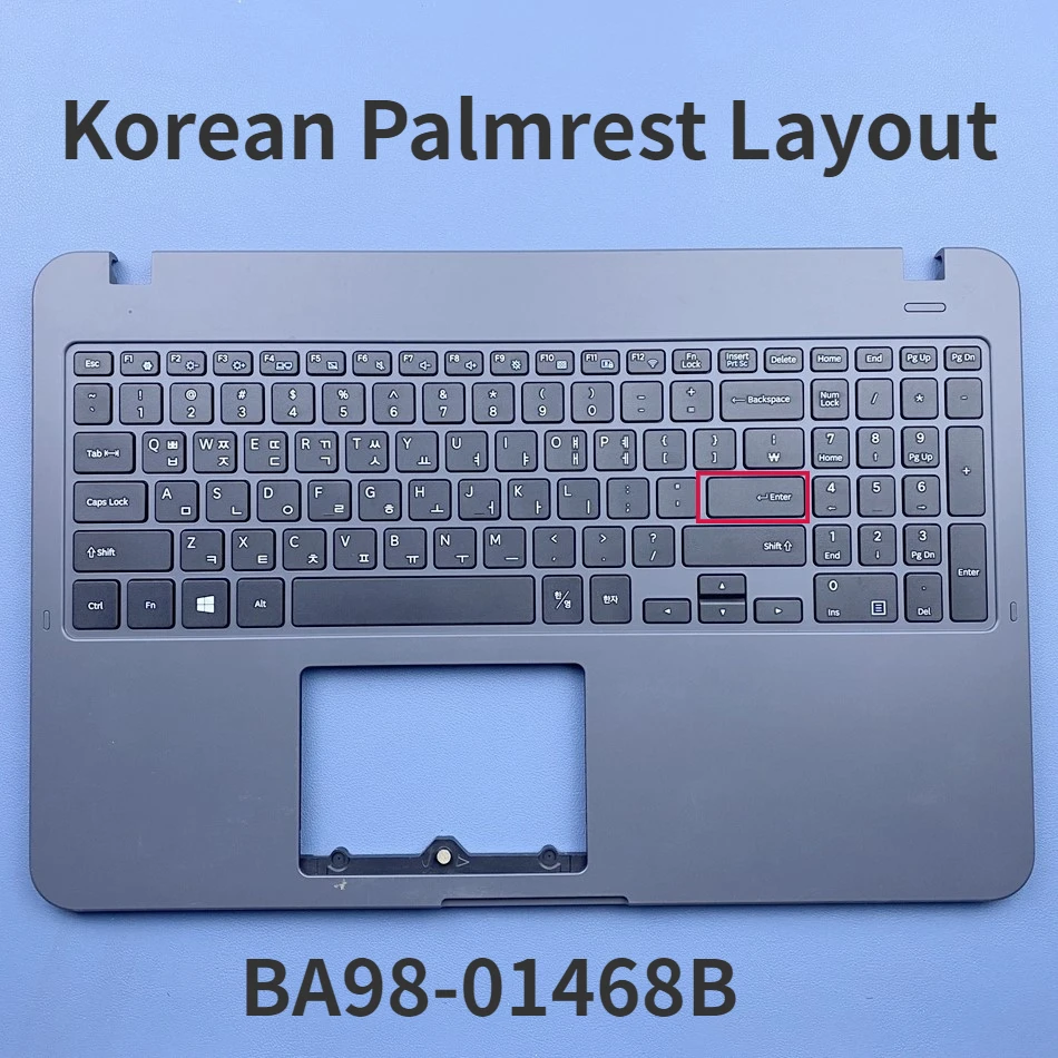 

(USE)Korean PalmRest Keyboard For Samsung NT550EAA 550EAA BA98-01468B Upper Case Without Touchpad KR Layout