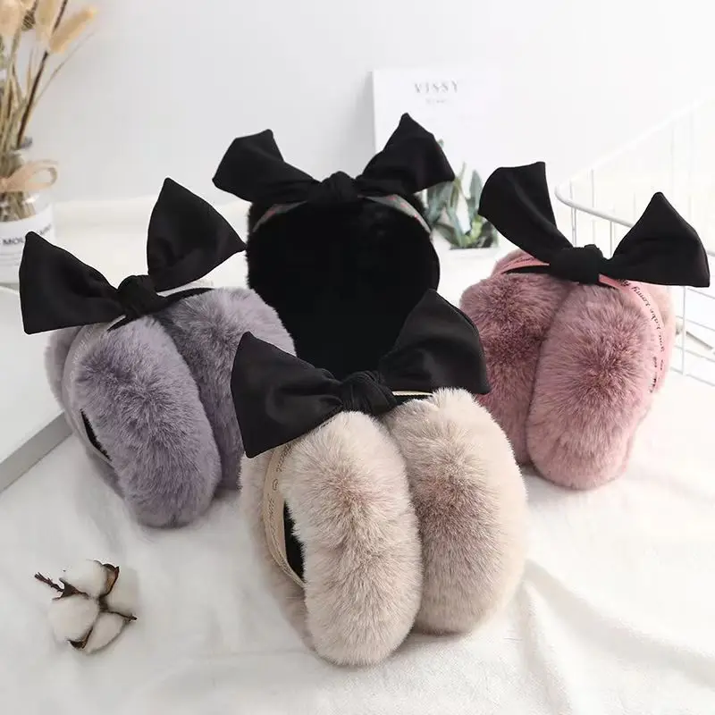 New Imitation fur Ear Muffs Autumn Winter Warm Earmuffs comfortable Unisex Skiing Fur Ear Warmer Woman Ear Cover