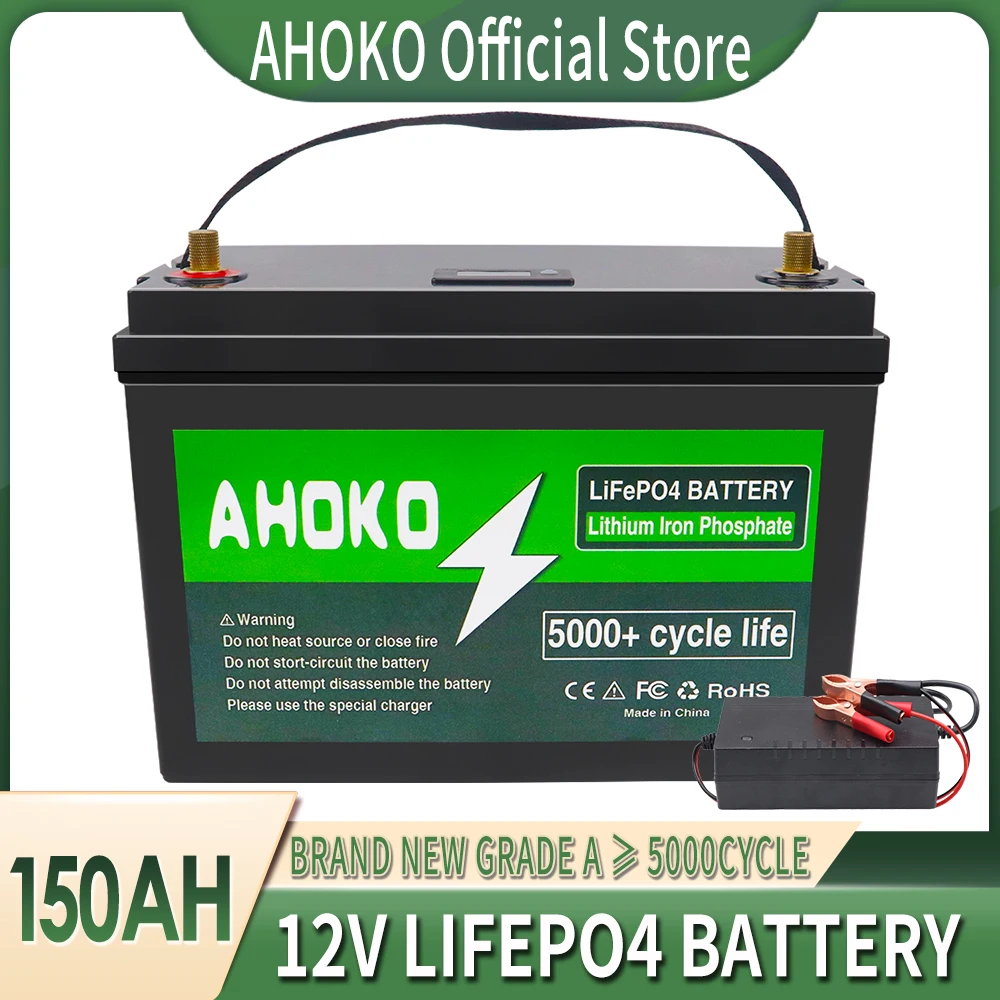 New 12V 300Ah LiFePO4 Battery Lithium Iron Phosphate Battery Built-in 4S  150A BMS For RV Campers Golf Trolling Motor Tax Free - AliExpress