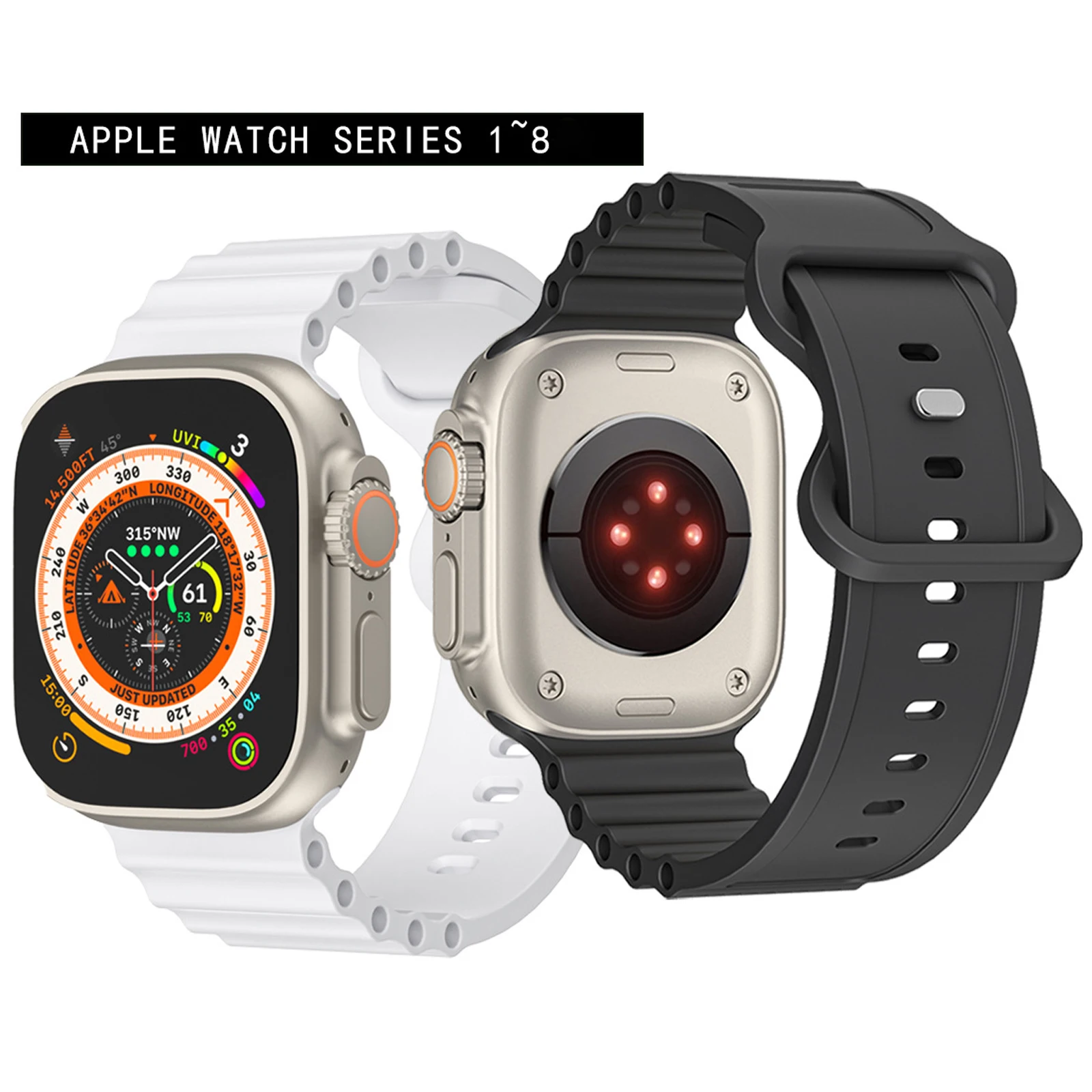 

Ремешок Ocean для Apple watch band series 8 ultra, аксессуары для умных часов iWatch series 7 6 se 5, 49 мм 45 мм 41 мм 44 мм 40 м 42 мм 38 мм