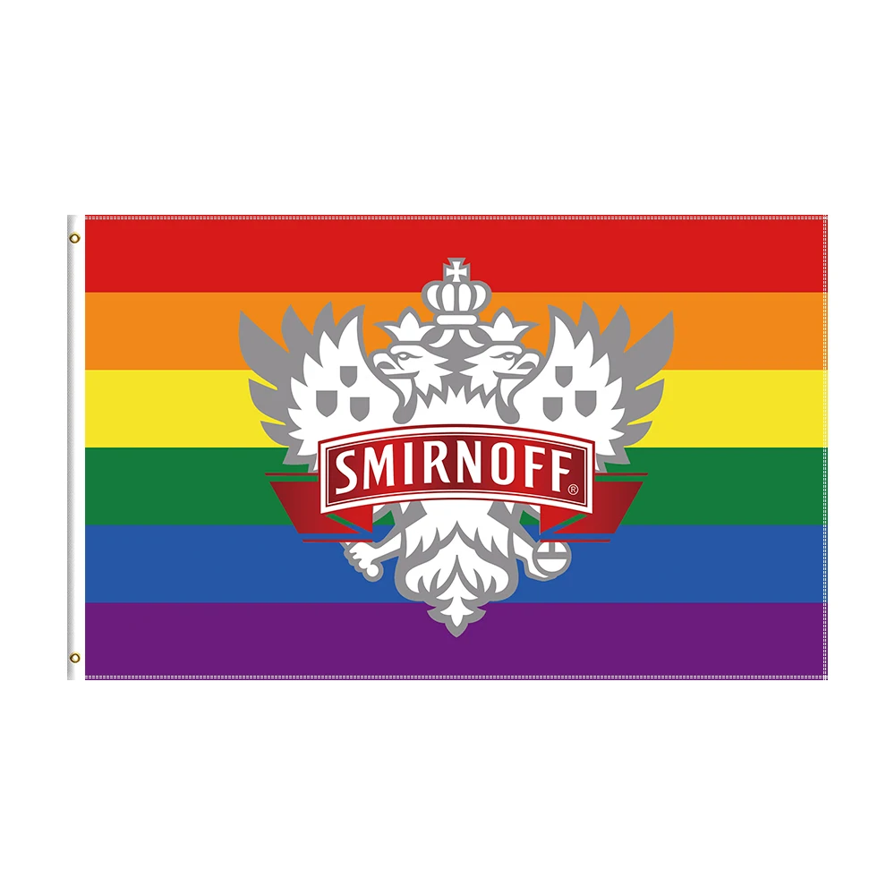 

3x5 Ft SMIRNOFFS Beer Flag Polyester Printed Bar Banner For Decor