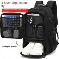 15.6/17.3" Travel Backpack Men Business Backpack School Expandable USB Bag Large Capacity Laptop Waterproof Fashion Backpack 2
