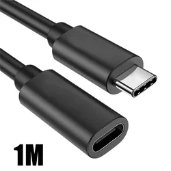 High - Speed USB - C Female to Male Adapter Extension Cable - 1PCS (1M)
