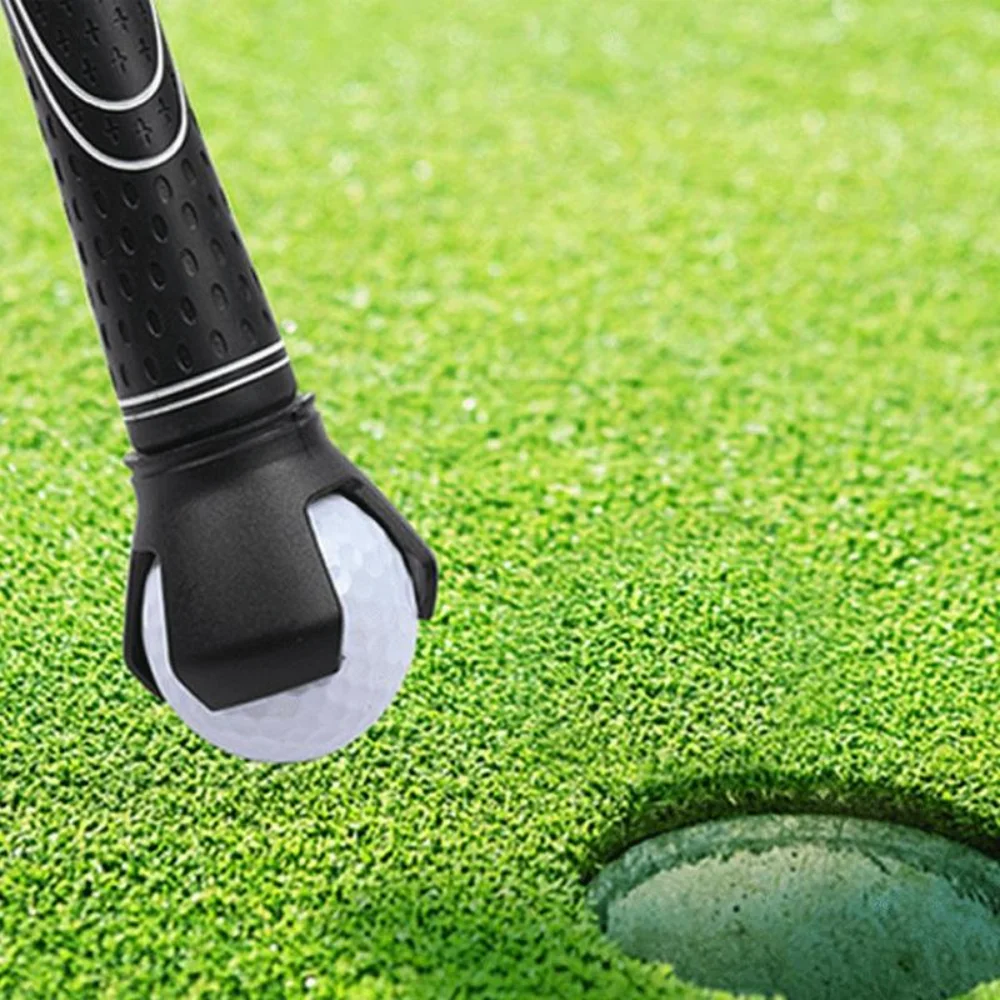 골프 공 피커 볼 픽업 클램프, 고무 아연 합금 골프 용품, 편리한 골프 액세서리, 실용적인 골프 훈련 보조기구 