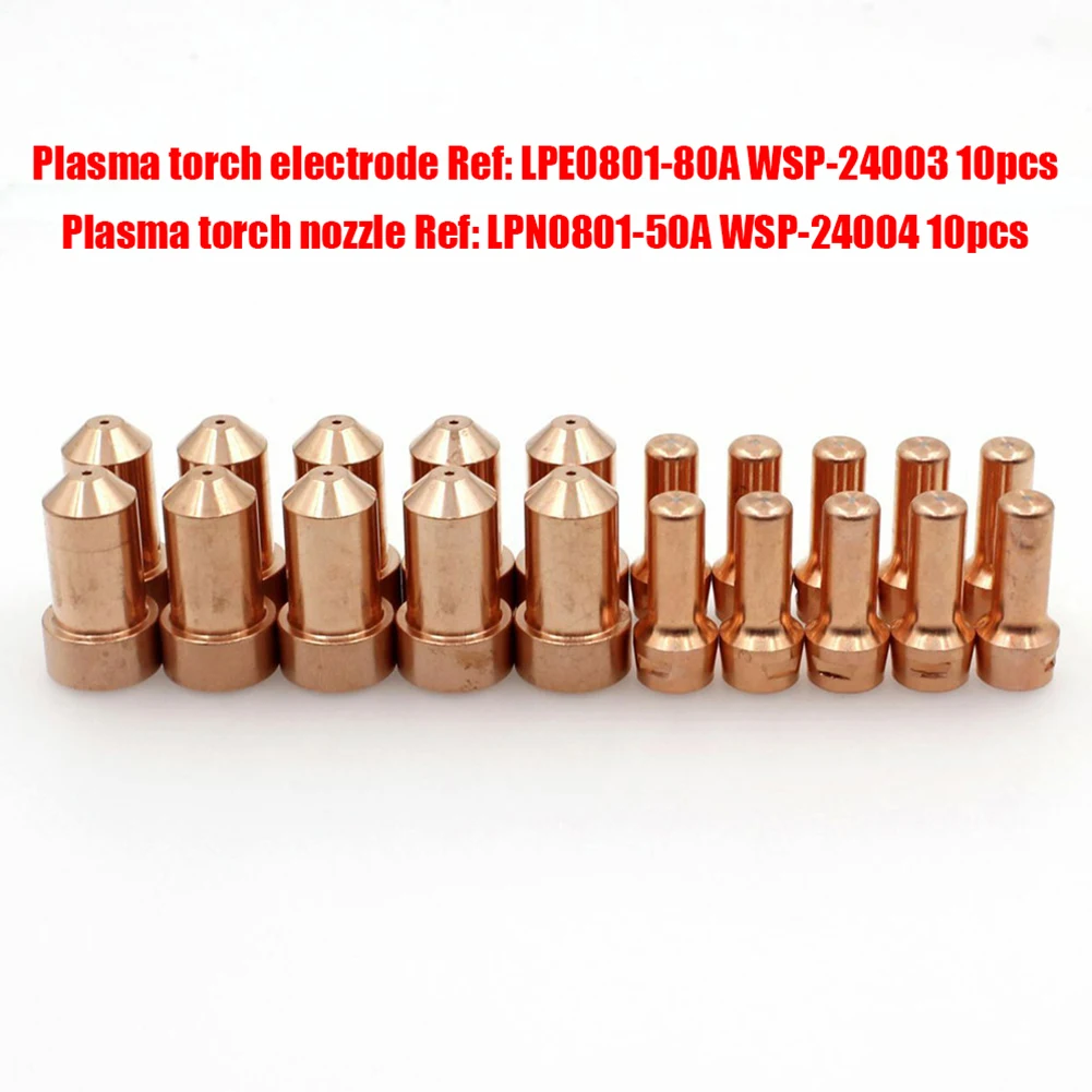 20pcs KP2844-1 Plamsa Electrodes KP2844-3 Tips For Tomahawk 1000 LC65 Plasma Electrode Plasma Nozzle Kit Welding Tools 3