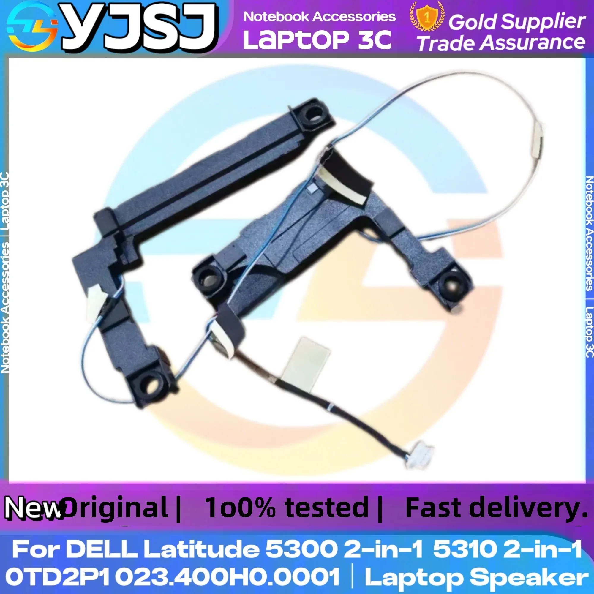 Original Laptop Speaker for DELL Latitude 5300 2in1 5310 2-in-1 built-in Speaker 0TD2P1 023.400H0.0001