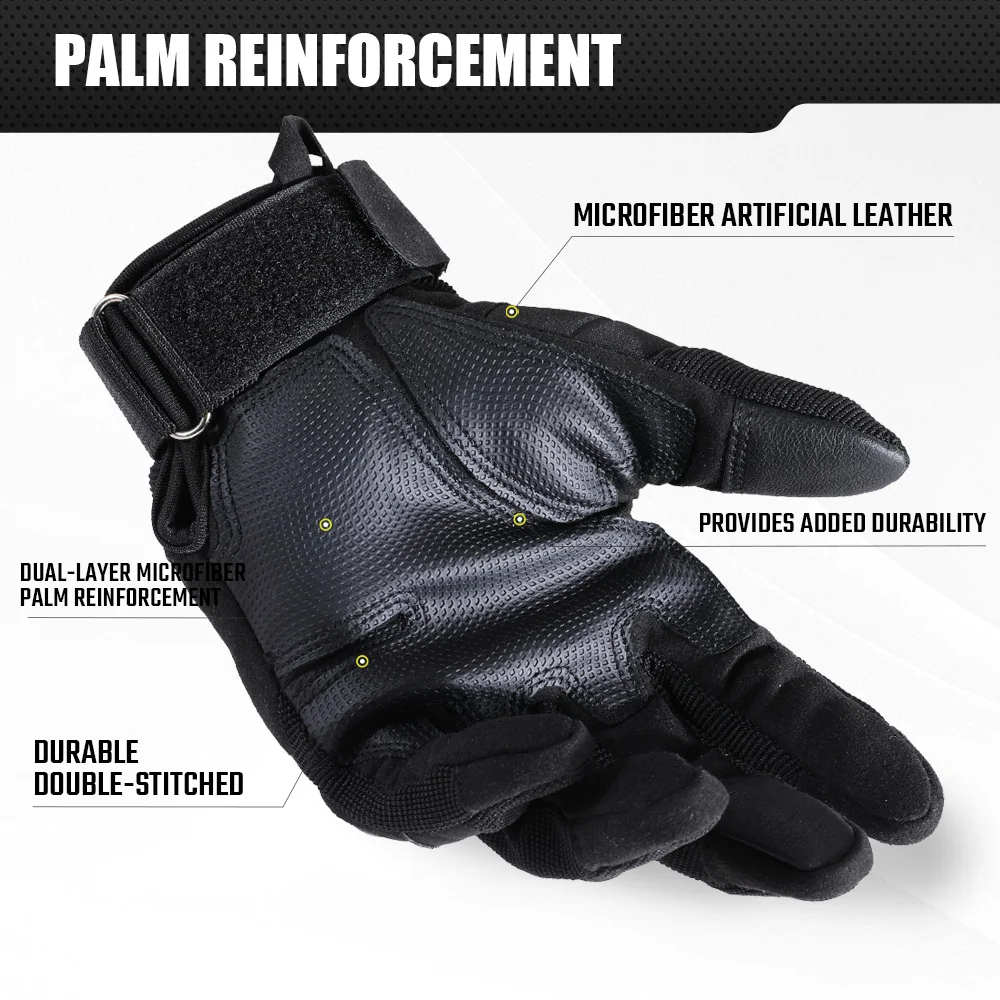 Touch Screen Tactical Gloves Outdoor Sport Motorcycle Hard Shell Cycling Hunting Shooting Hiking Camping Non-slip Protection Men 3
