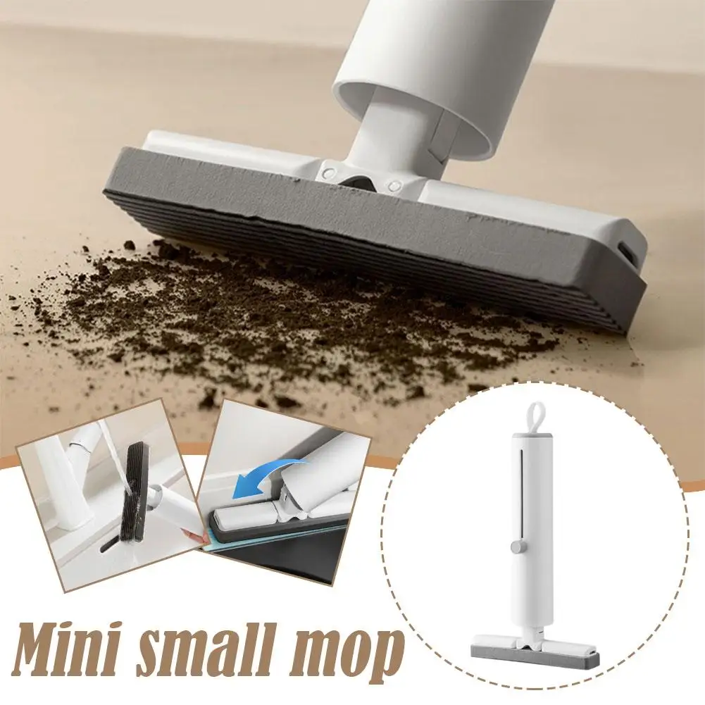 

Mini Mop Desktop Handheld No Hand Washing Water Uptake Toilet Restroom Handwashing Sink Folded Kitchen Bathroom R9M0