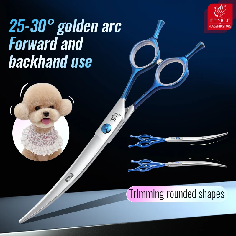 Dog Grooming Scissors Kit Fenice Professional 7.0 inch JP440C Blue Handle Pet Dog Grooming Scissors Shears Set Kit Sharp Durable Hair-dressing Tools dog grooming scissors,dog grooming scissors kit