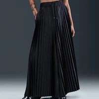 Pantalon tissé plissé ample taille mi-haute pour femme Nike authentique 2025 HJ0521-010 2