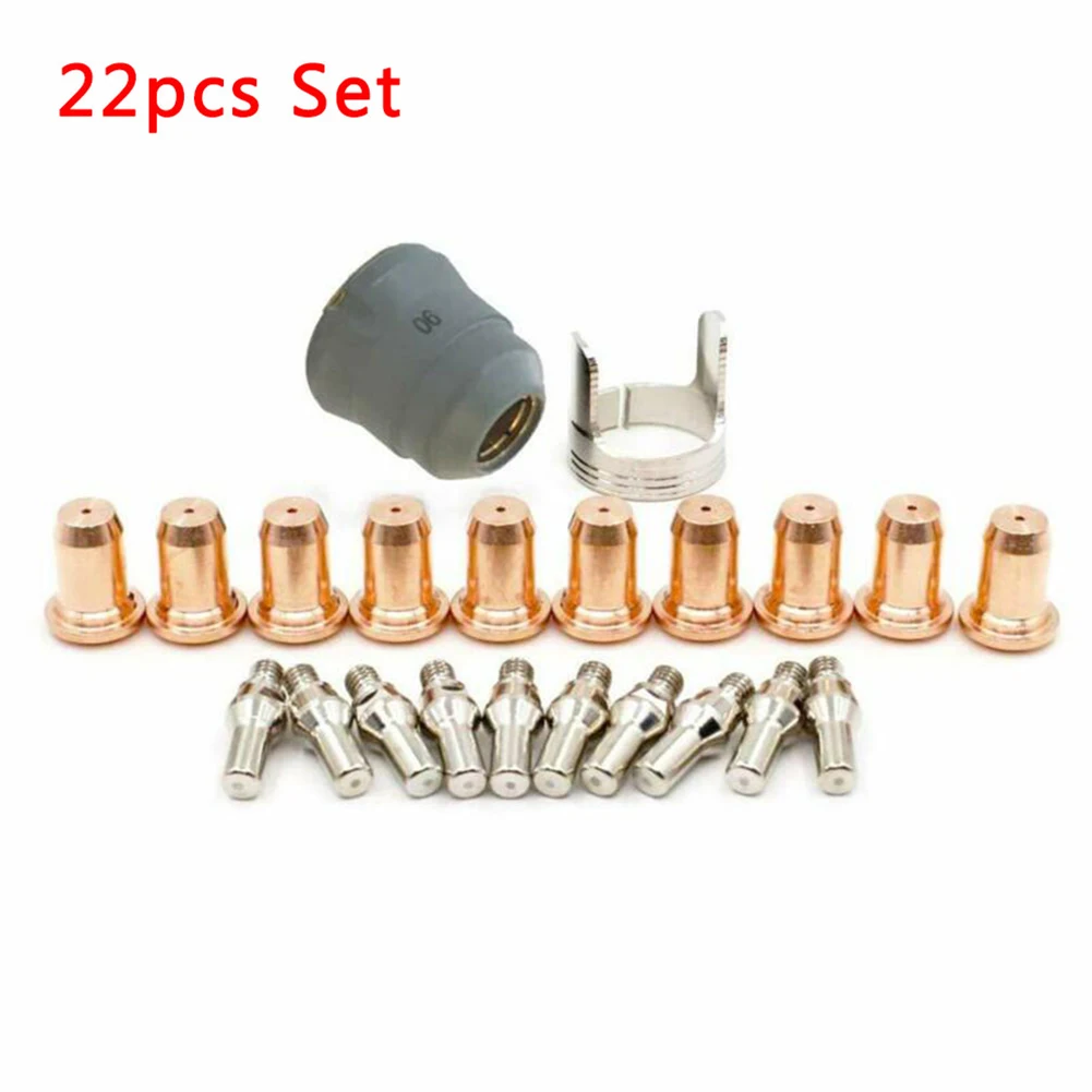 

22pcs/set IPT-60 PT-60 IPT-40 PT40 Plasma Torchers Cutting Consumables Electrode Tip Cup Welding Nozzles Replacements