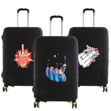 

Luggage Protective Cover for 18—28 Inch Fashion Hand Series Pattern Trolley Suitcase Elastic Dust Bags Case Travel Accessories