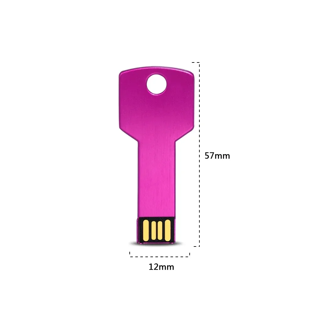 무료 커스텀 로고 USB 플래시 드라이브, 2.0 고속 펜 드라이브, 금속 USB 스틱, 키 포함, 4GB, 8GB, 16GB, 32GB, 64GB, 128GB, 30 개