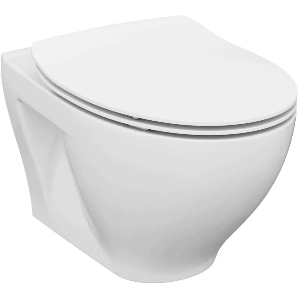 In-Wall Toilet Combo Set – Wall-Hung Toilet Bowl with Soft-Close Seat,Durable Tank and Carrier System, Stylish Push Buttons 6
