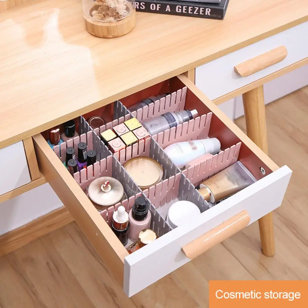 Drawer Divider Drawer Organizer 4Pcs DIY Adjustable For Underwear Socks