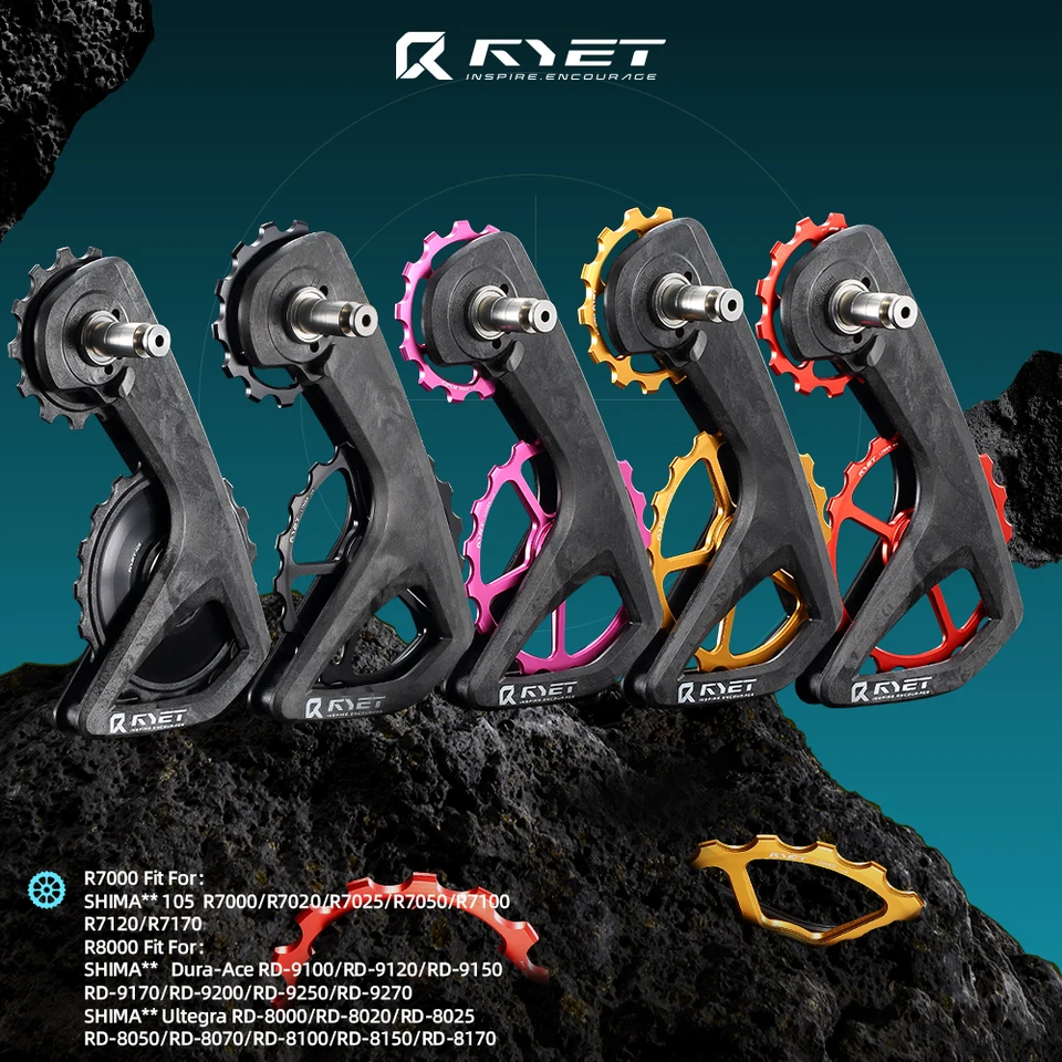 RYET ビックプーリー RYET RS セラミック特大ディレイラープーリーホイール 13T-19T