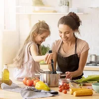 Hachoir à viande et mélangeur à main, sans effort, broyage du riz, hachage de la viande, outil de cuisine multifonctionnel 2