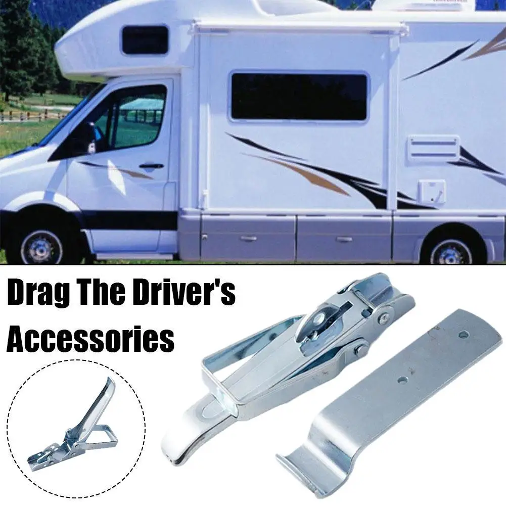 

1/2Pcs Trailer Lift Gate Latch Galvanized Steel Heavy Supplies RV Parts Latches Car Duty Spare Accessories Pull Trailers F1R9