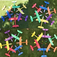 6/10PCS Foam Glider Planes Airplane Hand Throwing Toy 36CM 48cm Flight Mode Plane Model Aircraft for Kids Outdoor Sport Children 1