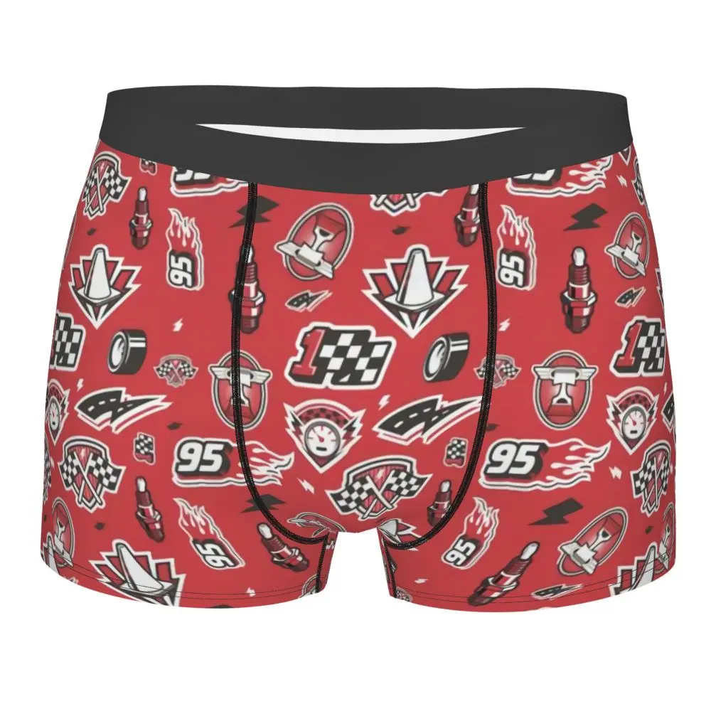 Custom Lightning McQueen Car Collage Boxers Shorts Men's Briefs Underwear Cool Underpants