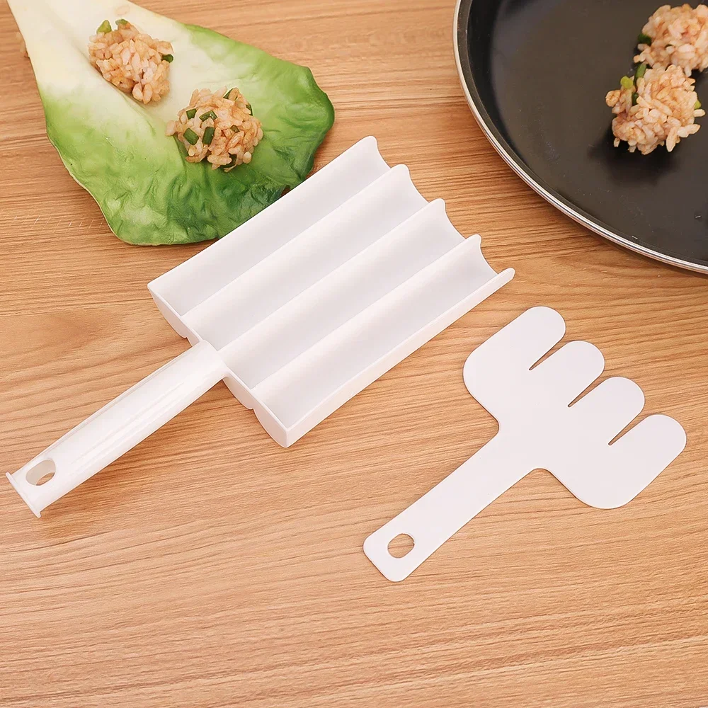 Meatball Maker Shrimp Slider Quadruple Mold Meatball Maker Fishball Meatball Meat Filling Cooker Gnocchi Digging Spoon Creative Kitchen