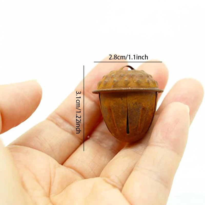 Christmas Rusty Tin Bells Rustic Original Farmhouse Rustic Metal Bells Sleigh For Christmas Tree Decoration Holiday Daily christmas ornament chamfer tool 20pcs