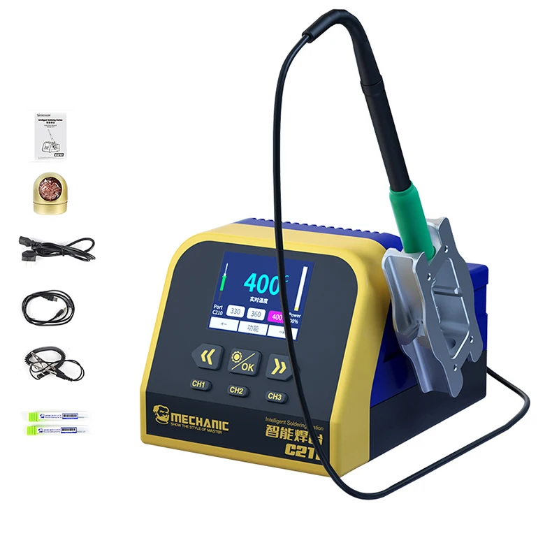 

MECHANIC C211 Nano Precision Intelligent Soldering Station 400℃ 2s Rapid Heating C210 Soldering Iron Welding QFP SOJ Repair TOOL