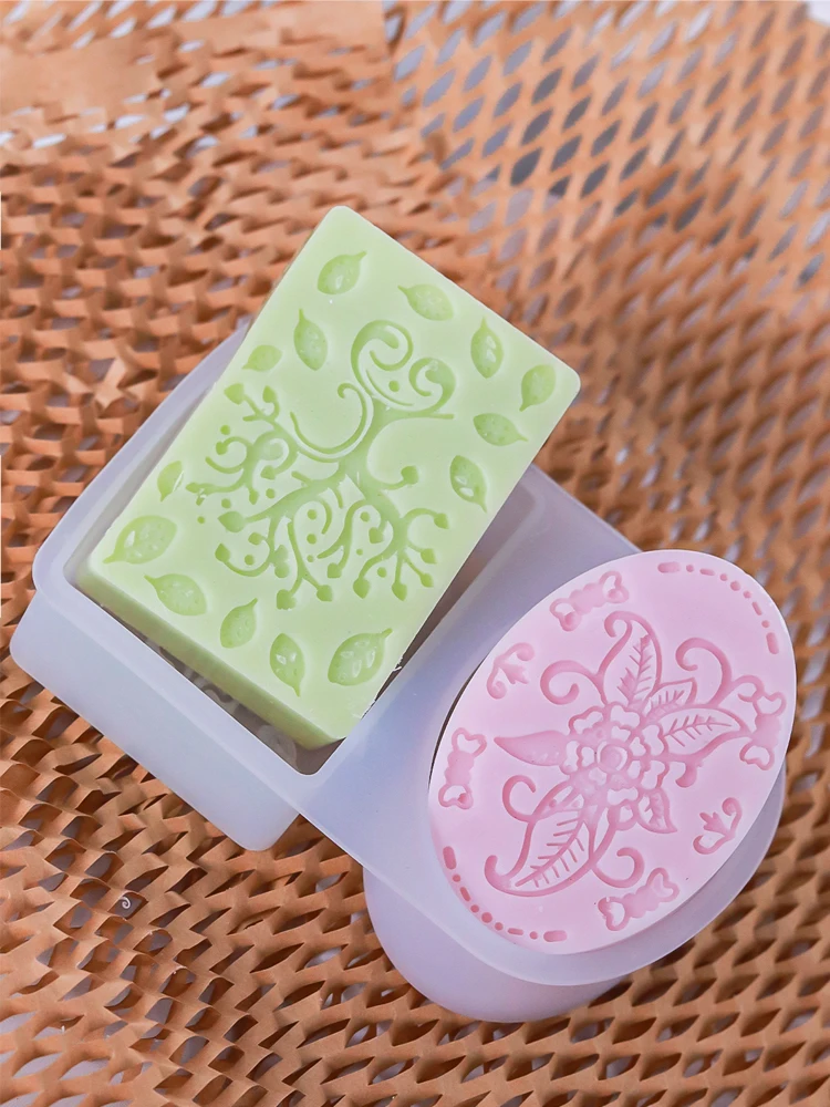 Description Picture 6 of itemRound and Square Soap Silicone Mold Handmade Flower Soap Making Supplies DIY Plaster Resin Candle Material Kit Cake Baking Tools