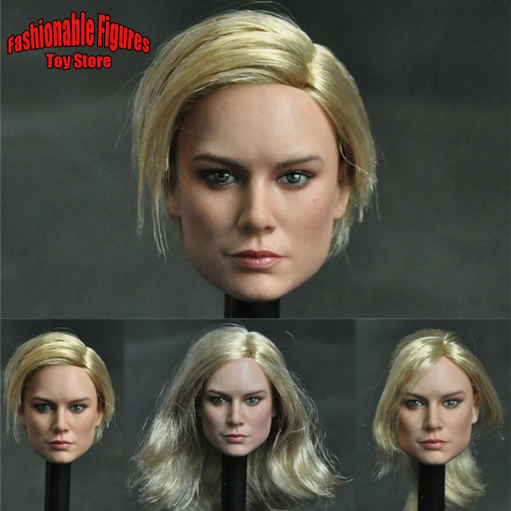 

Mancotoys MC002 1/6 Women Soldier European Beauty Brie Larson Head Sculpt Cool Blonde Girl Head Model For 12'' Action Figure