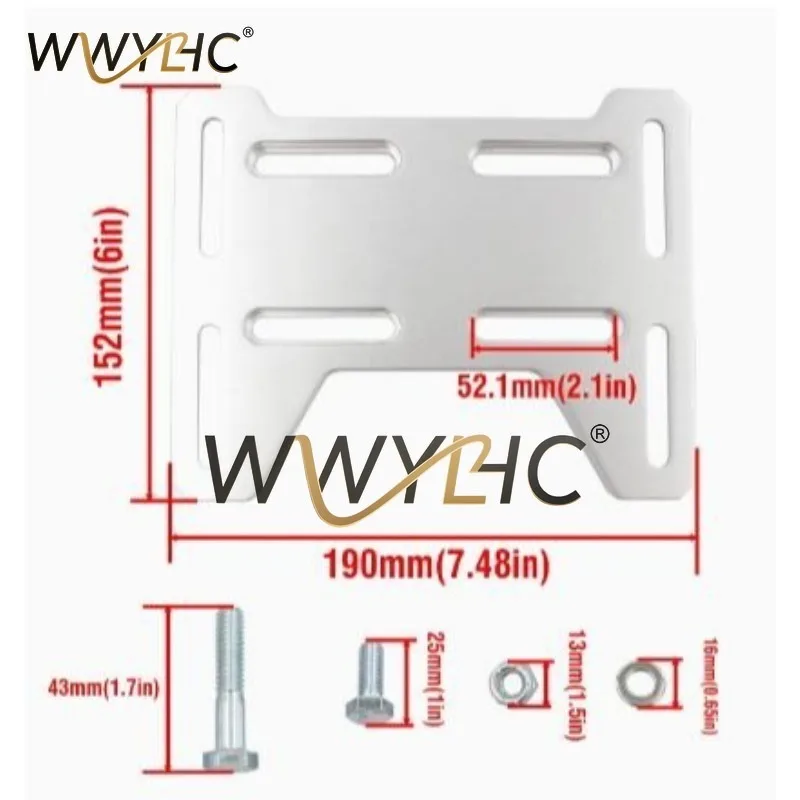 미니 자전거 고카트 212용 범용 알루미늄 모터 마운팅 플레이트