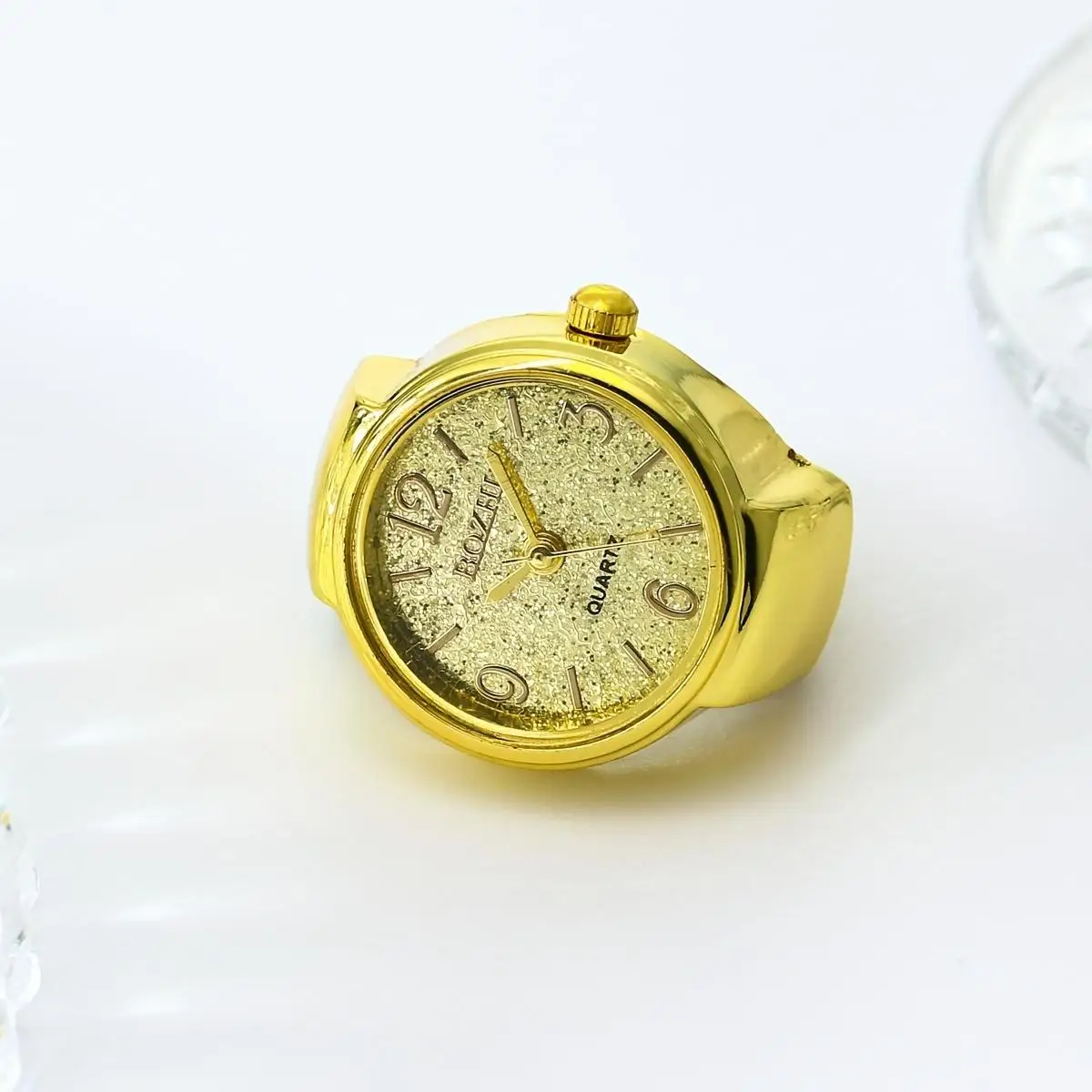 Rainbow Color Trendy Ring Watch – Fashionable Unisex Timepiece