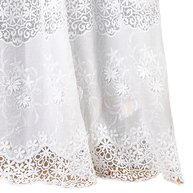 3D-bestickter Baumwollstoff, handgefertigtes DIY-Hochzeitskleid, 133 cm breit, Artikel De Couture, ausgehöhlt, RS4398