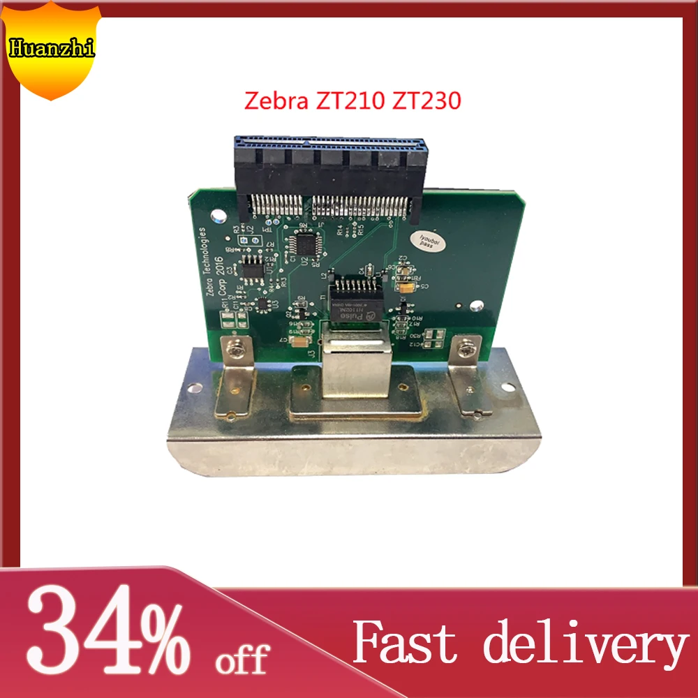 Huan Zhi P103820401 Zebra Zt210 Zt220 Zt230 Placa de Rede Interna do Servidor de Impressão Ethernet