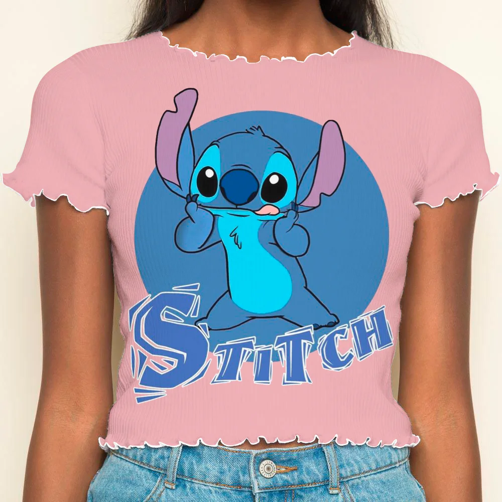 

Укороченные топы, сексуальная женская одежда Disney, футболка с коротким рукавом Y2k, летняя одежда, женские футболки 2024, топ с вышивкой, футболка с рисунком Диснея, салата