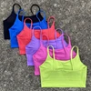 Backless Sports Bra Gym Workout Top Thin Strap Yoga Vest Women High Support Fitness Bralette Push Up Running Padded Underwear 1