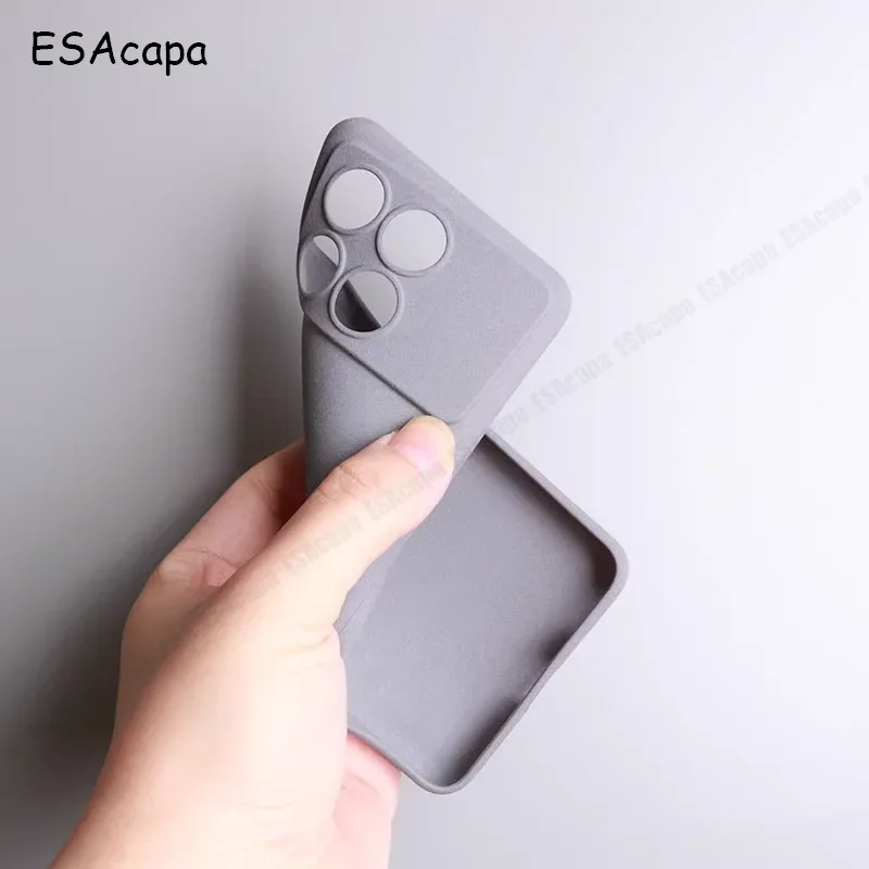 Slim Matte Sandstone Silicone Anti-Slip Soft Phone Case