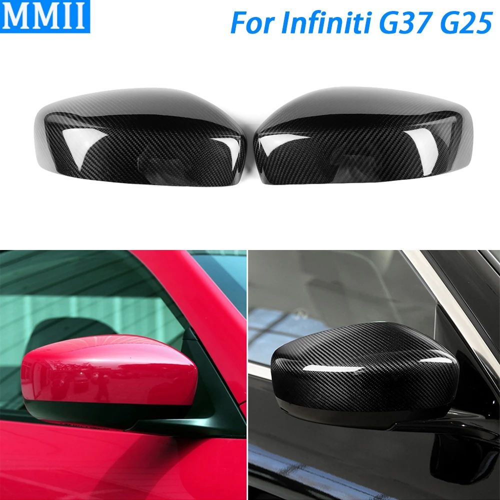 for-infiniti-g37-g25-2009-2013-3k-real-carbon-fiber-side-rearview-mirror-cover-trim-car-decoration-modification-accessories