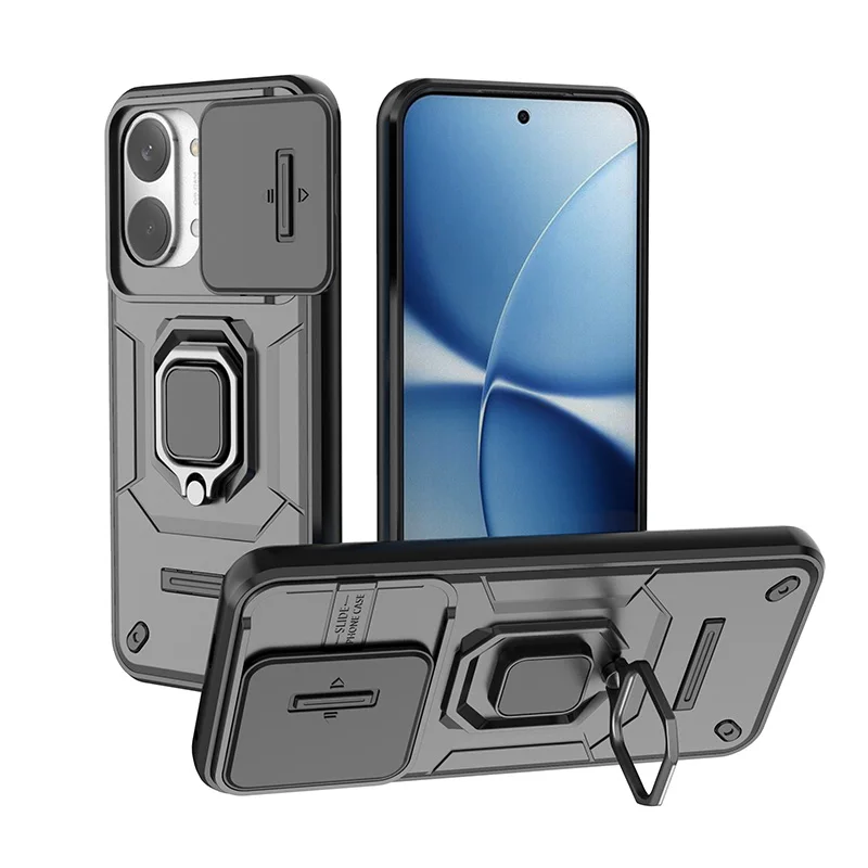 Durable Shockproof Case with Strong Kickstand and Lens Cover