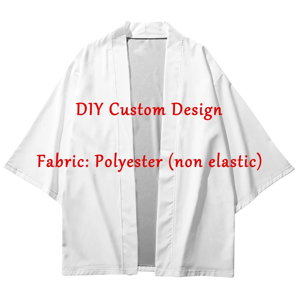 Summer Men's Long Kimonos Anime Cosplay Dojo Cloak With Free Patterns DIY Haori Samurai Kimono Women Japanese Beach japanese kimono