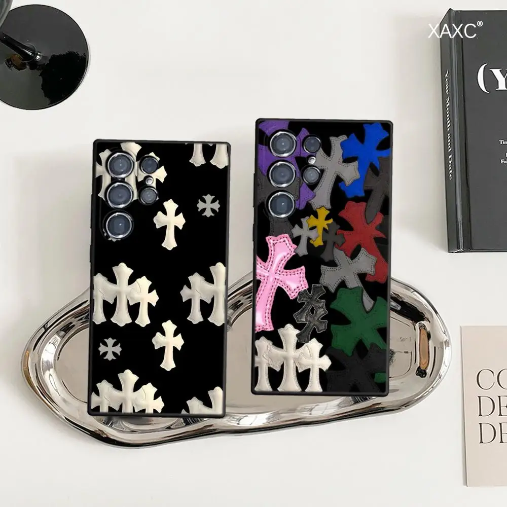 Luxury Cross Back Cover Phone Case - Premium TPU Soft Shell Design
