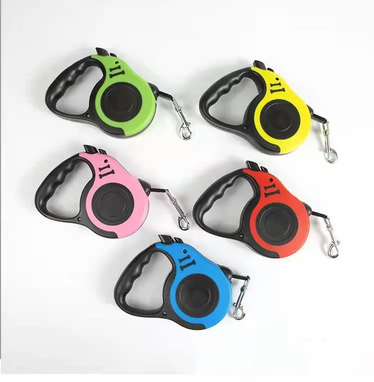 Guinzaglio Per Cani 3M 5M Guinzaglio Durevole Automatico Retrattile Nylon Cat Lead Extension Puppy Walking Running Lead Roulette Per Cani
