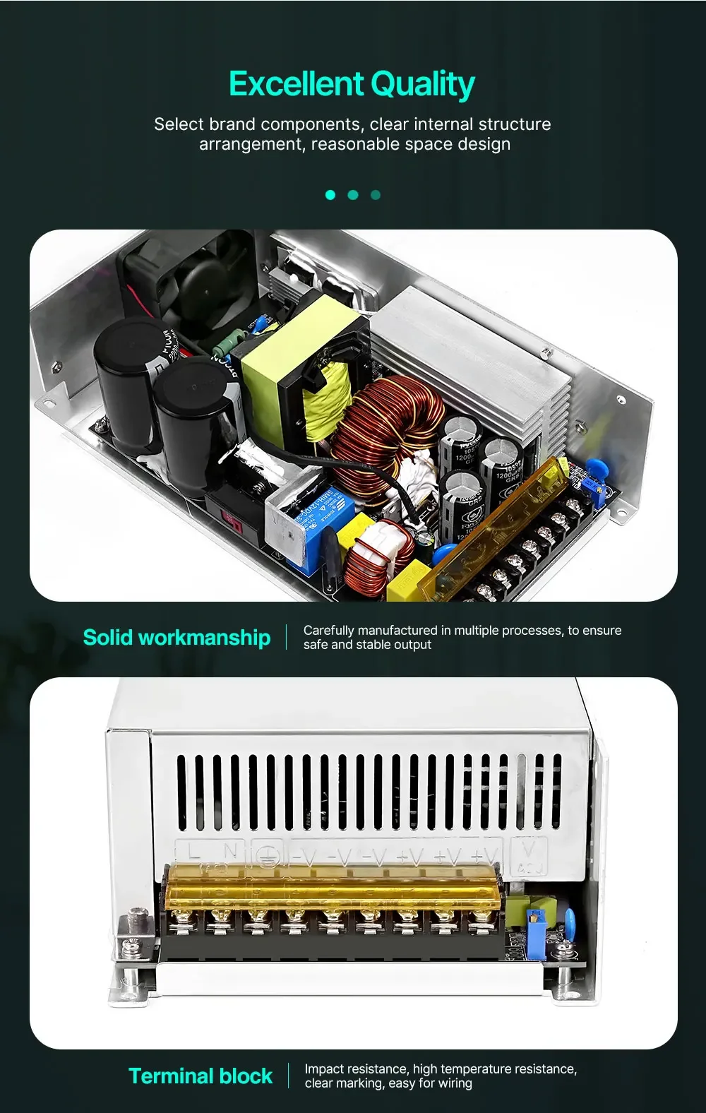 RD Switching Power Supply 400W-1500W SMPS CNC Adjustable Voltage For RD6006W RD6