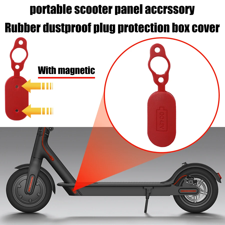Upgraded Charging Port Dust Plug Rubber Case  For Xiaomi M365/Pro Electric Scooter Hole Waterproof Cover Replacement Accessories
