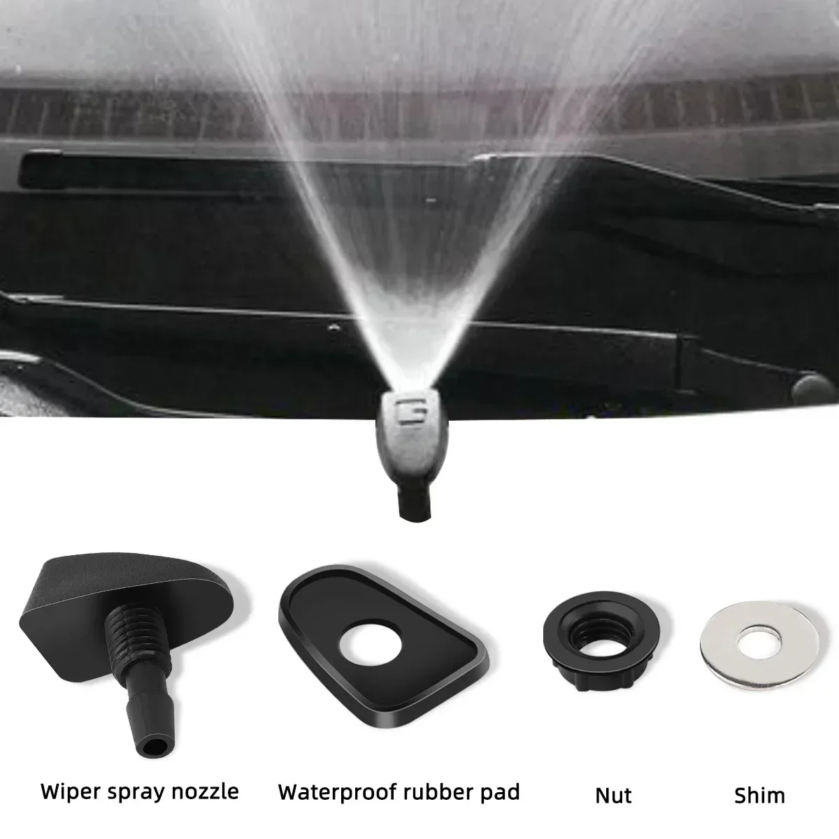 1/2/3/4m Universal Windshield Washer Nozzle Hose Tube Pipe Connector T Y Straight for Front Window Headlight Pump Car Parts