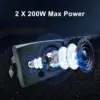 Herdio 6.5 Inch 400W Outdoor Passive Speakers Wall Mount Speakers Wired Waterproof With Powerful Bass For Patio Garden Poolside 4