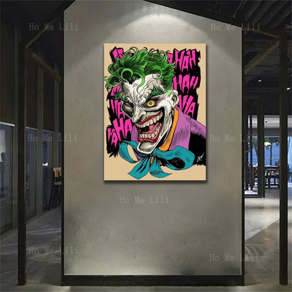 Hit Movie A Task Force Of Enty Heroes Clown Portrait Forever Evil The Living Room Wall È Decorato Con L'Arte