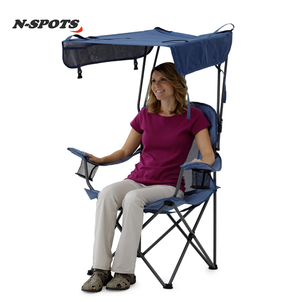 

Ozark Trail Sand Island Shaded Canopy Camping Chair with Cup Holders
