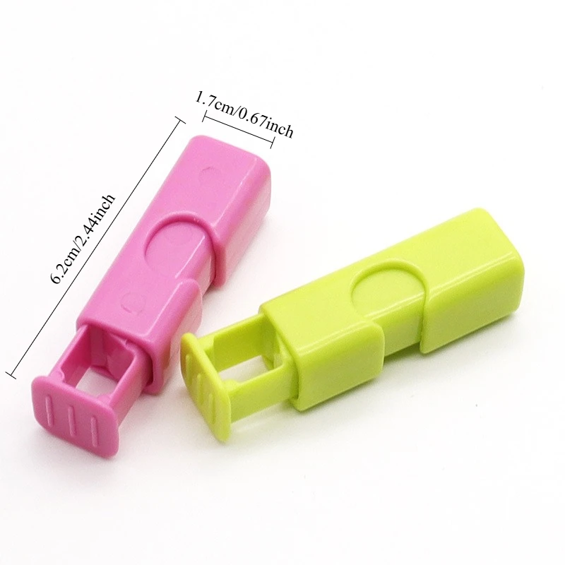 10pcs  Food Sealing Clips Bread Storage Bag Clips for Snack Wrap Bags Spring Clamp Reusable Kitchen Organization Sealing Clamp