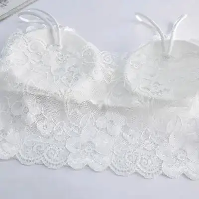 1 stücke Neue Frauen Spitze Nahtlose Bhs Top Sexy Eingewickelt Brustgurt Brust Pad Leibchen Bodenbildung Unterwäsche Schönheit Weste bralette – Detail 10