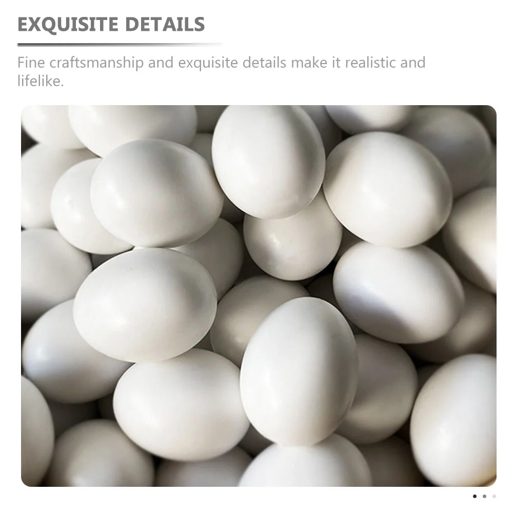 12 Pcs Mini Fake Delicate Simulated Solid Plastic Bird Accessories Toys Decoration Easter Eggs Help Lay Eggs Smooth